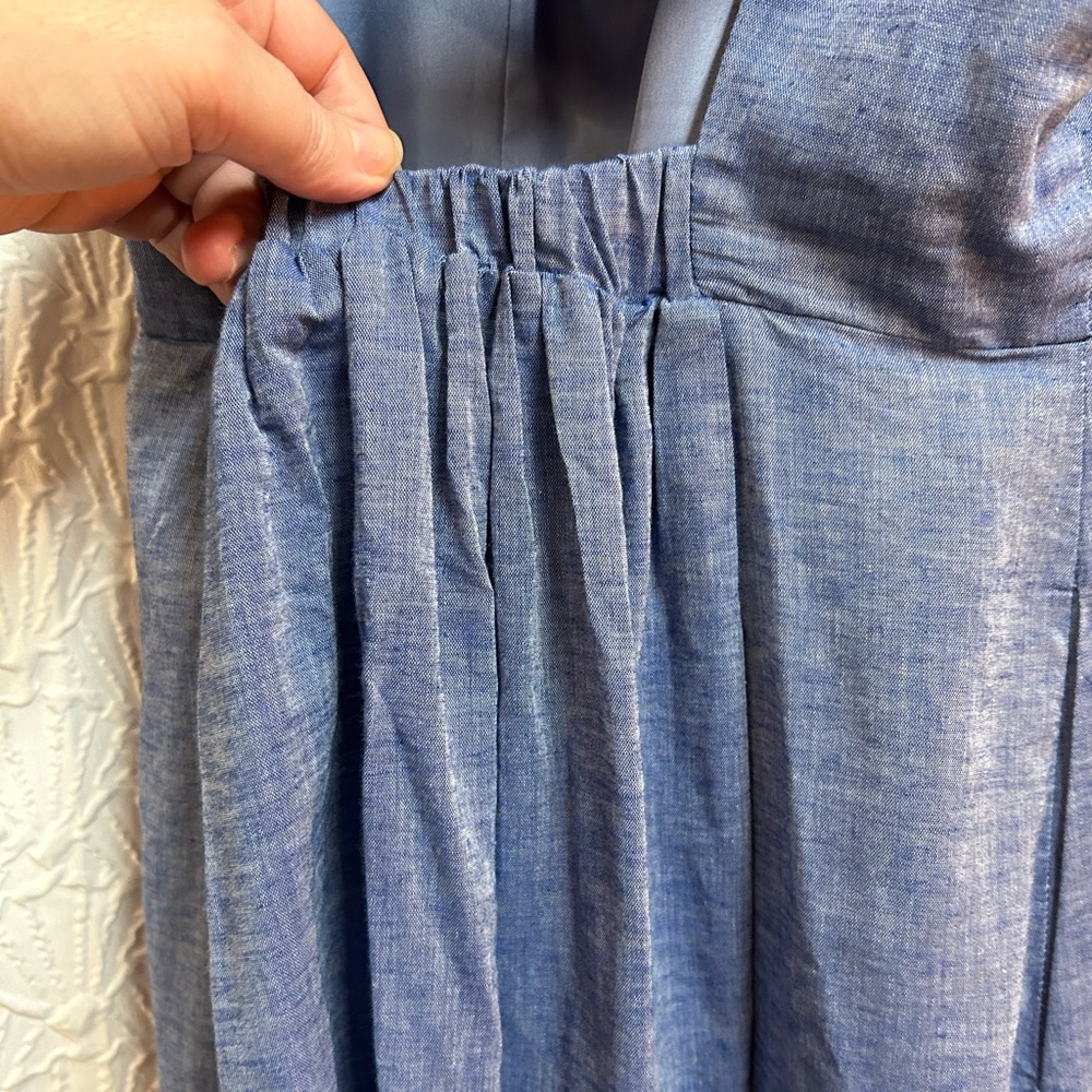 Hutch Blue A-Line Midi Dress Halter Neck - Picture 5 of 9